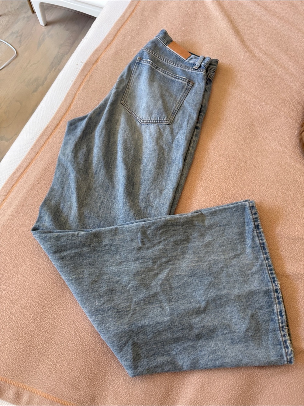 pistola faded blue relaxed wide-leg women’s jeans